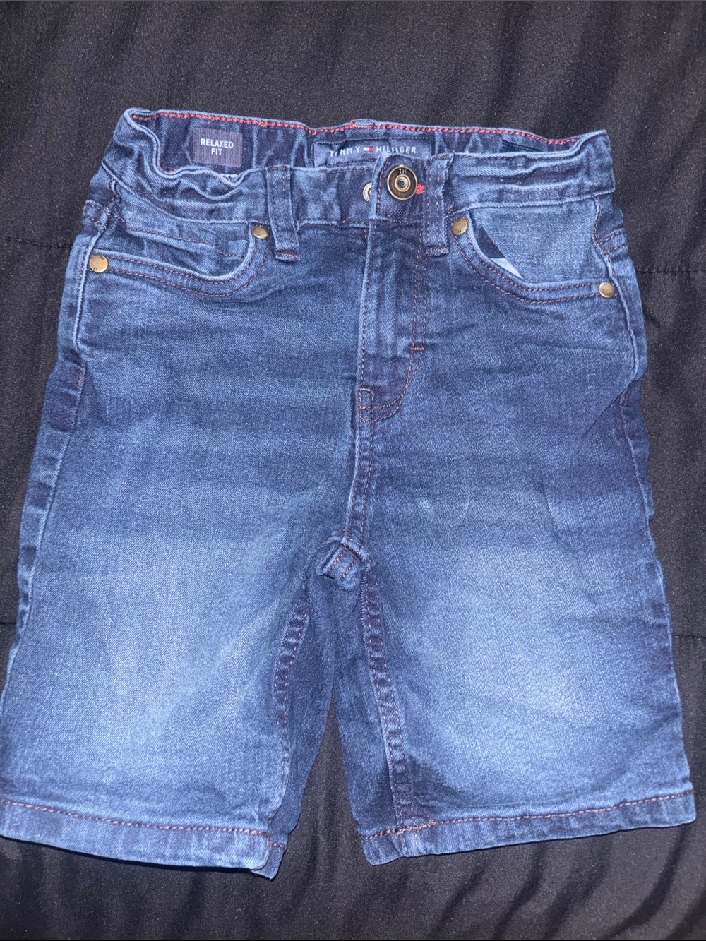 Tommy Hilfiger Boys' Blue Denim Relaxed-Fit Shorts